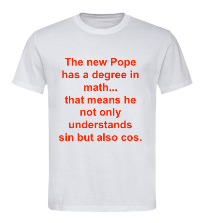 Tshirt-Pope Tshirt-Pope